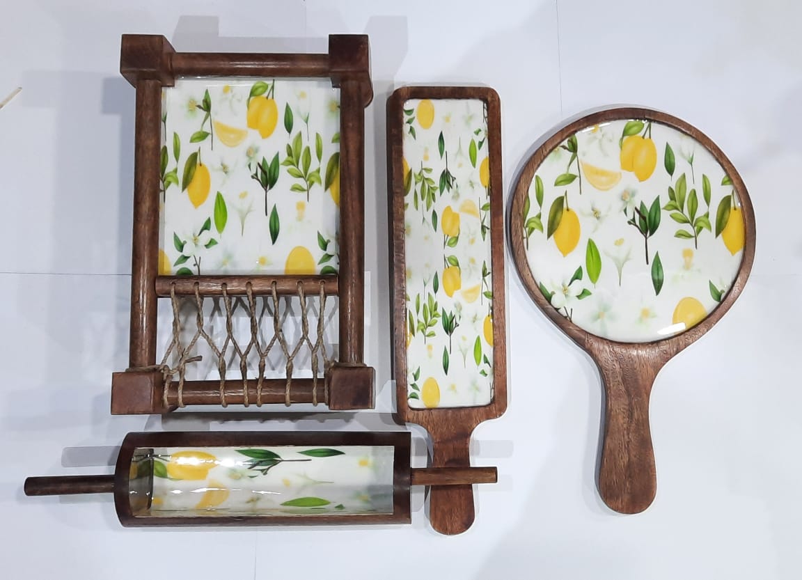 Set of Wooden Platters