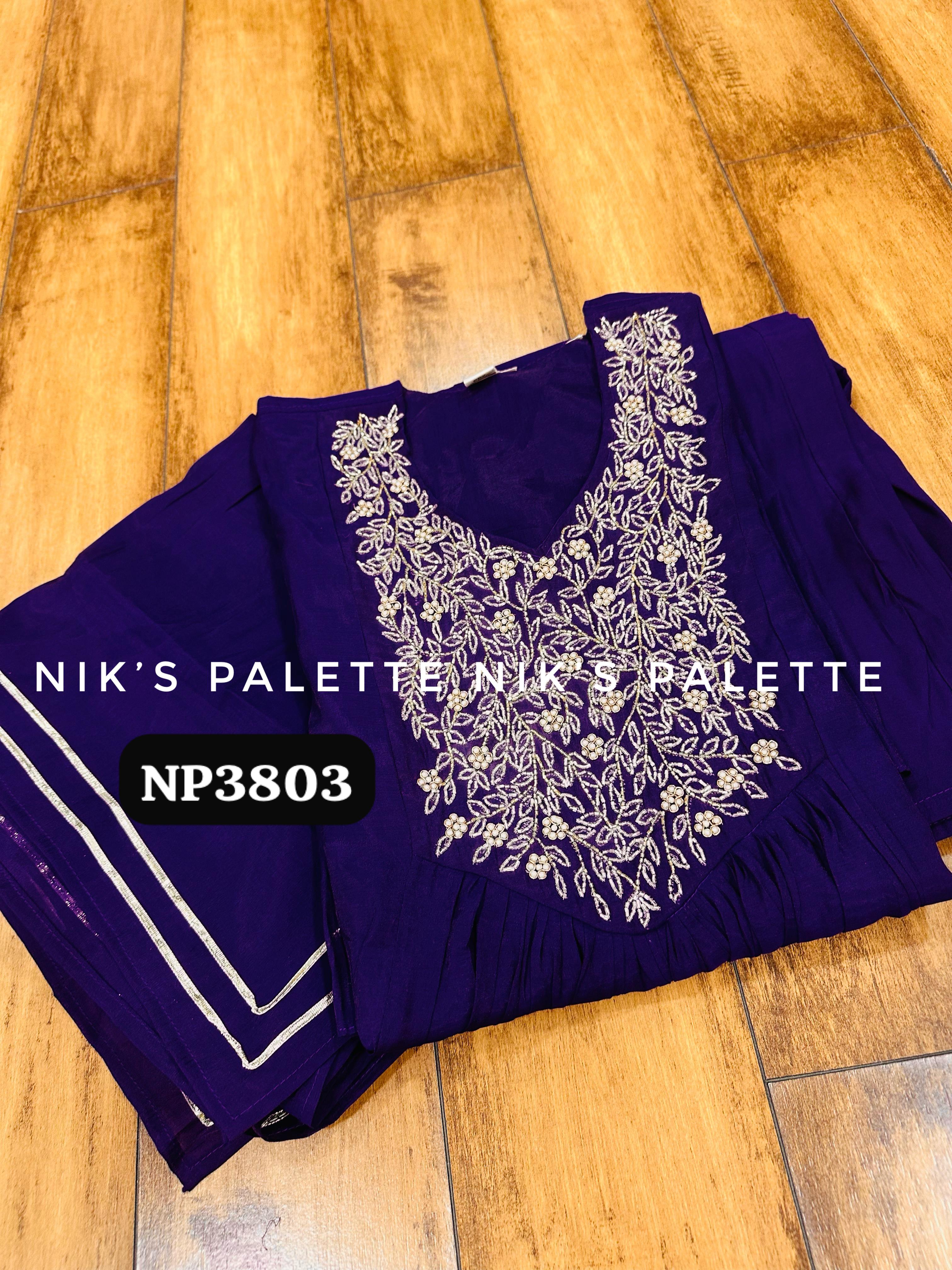 Premium Mul Chanderi A-line Kurta Set