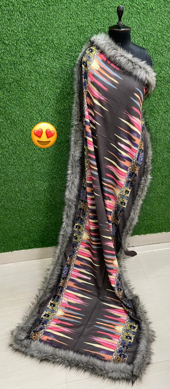 Designer Cashmere Wool Digital Print Stoles