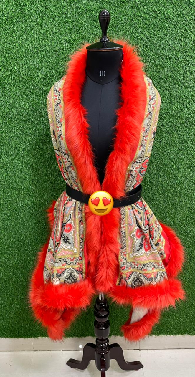 Designer Cashmere Wool Digital Print Stoles