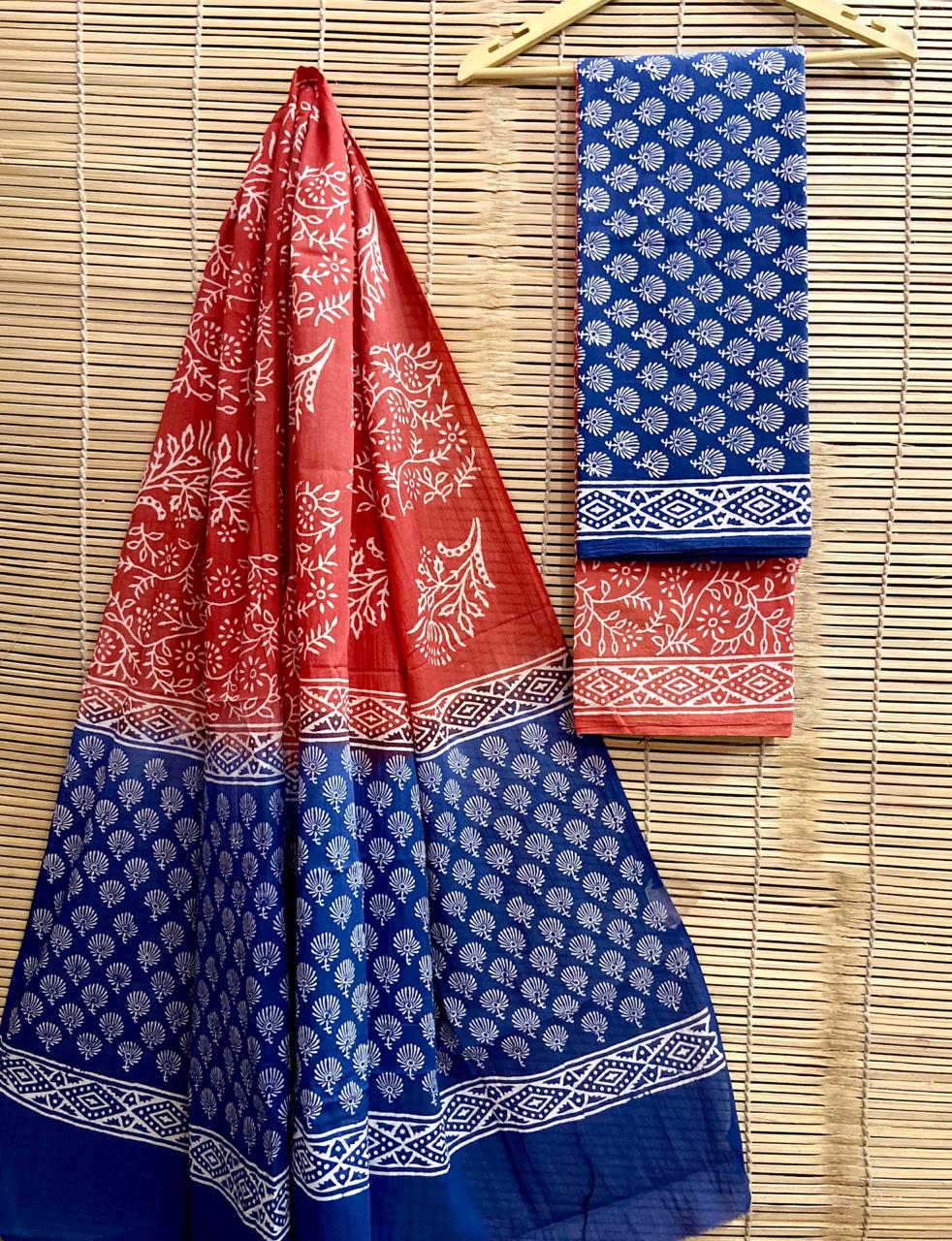 Hand-Block Printed Cotton Suits