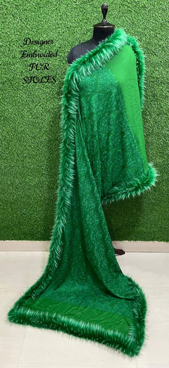 Designer Embroidered Pashmina Stoles