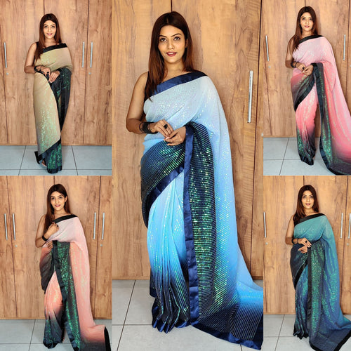 Sequins Ready-to-Wear Saree