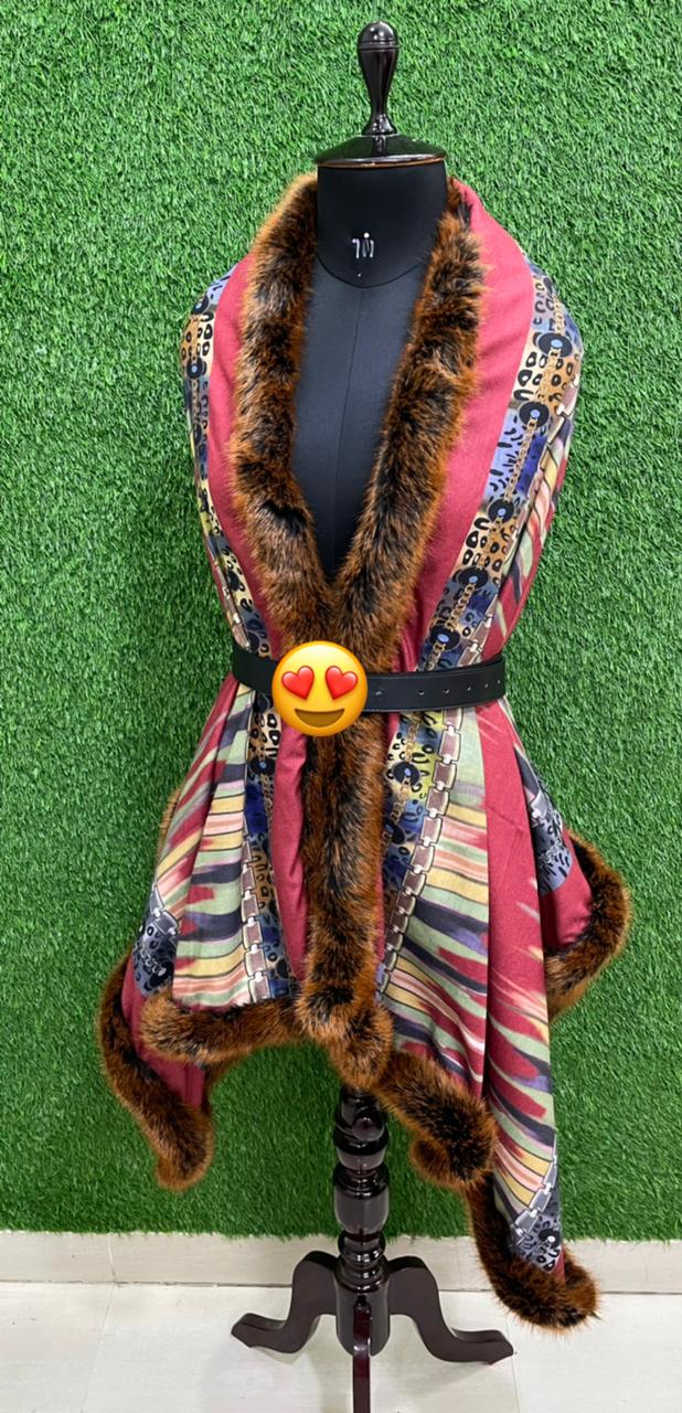 Designer Cashmere Wool Digital Print Stoles