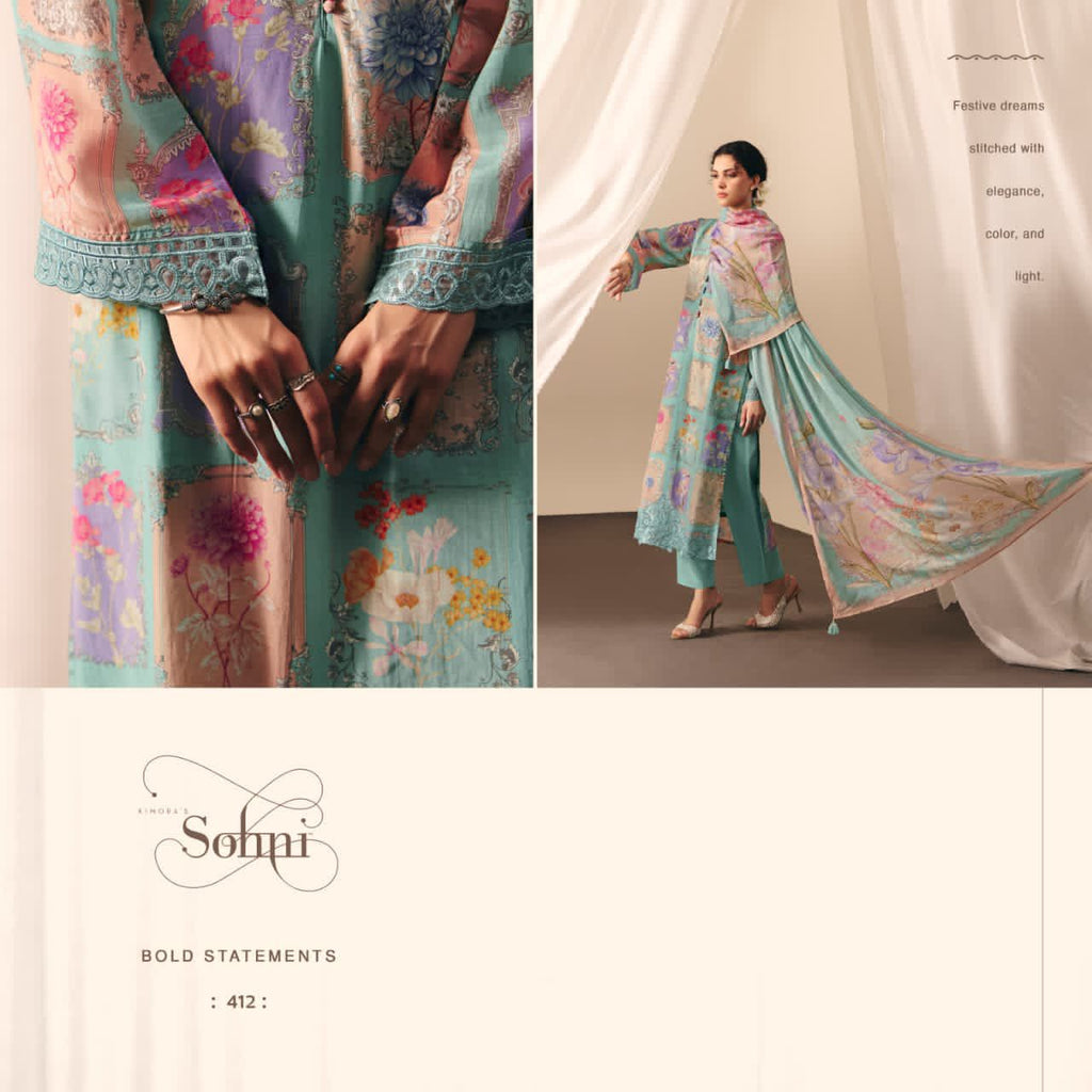 Muslin Suit with Chinnon Dupatta