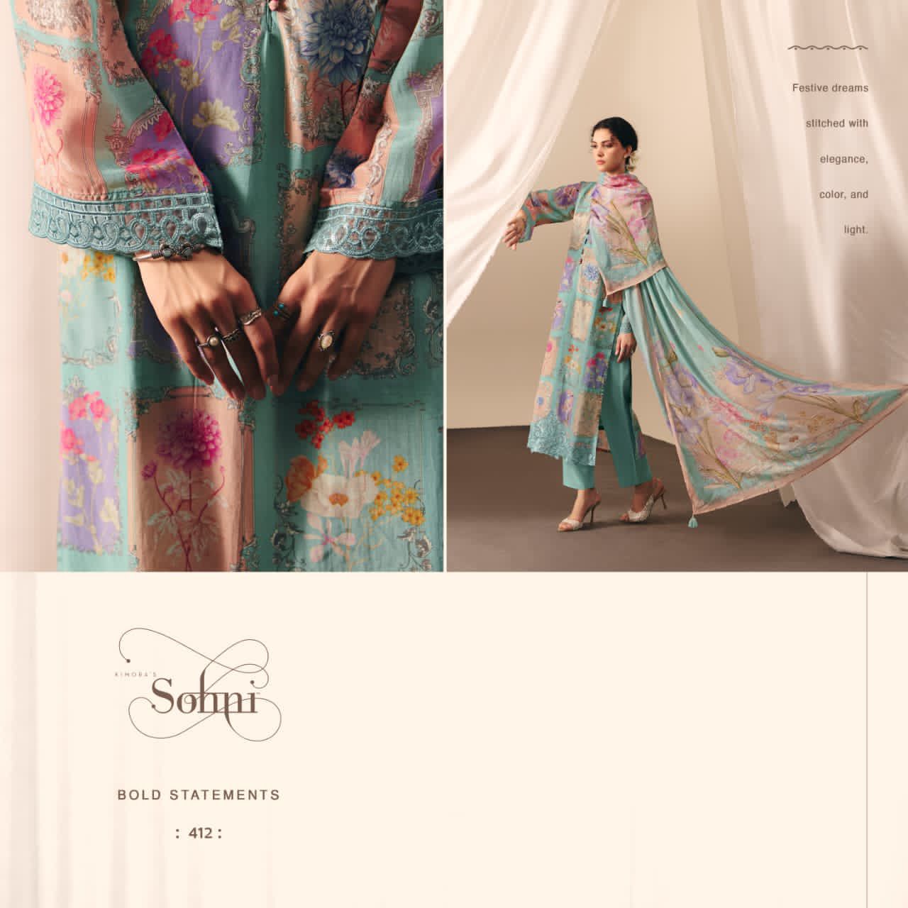 Muslin Suit with Chinnon Dupatta