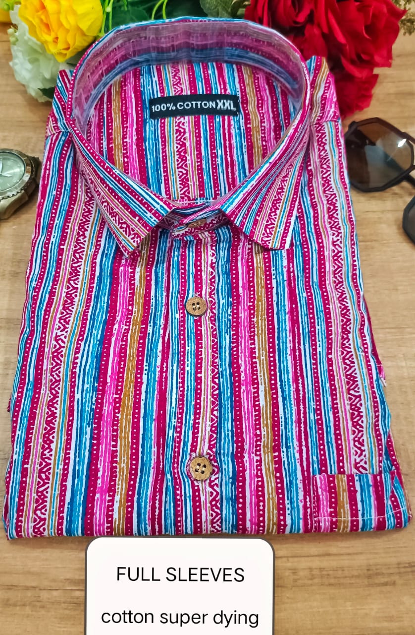 Men's Full Sleeves Cotton Shirt