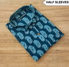 Men's Half Sleeves Cotton Shirt