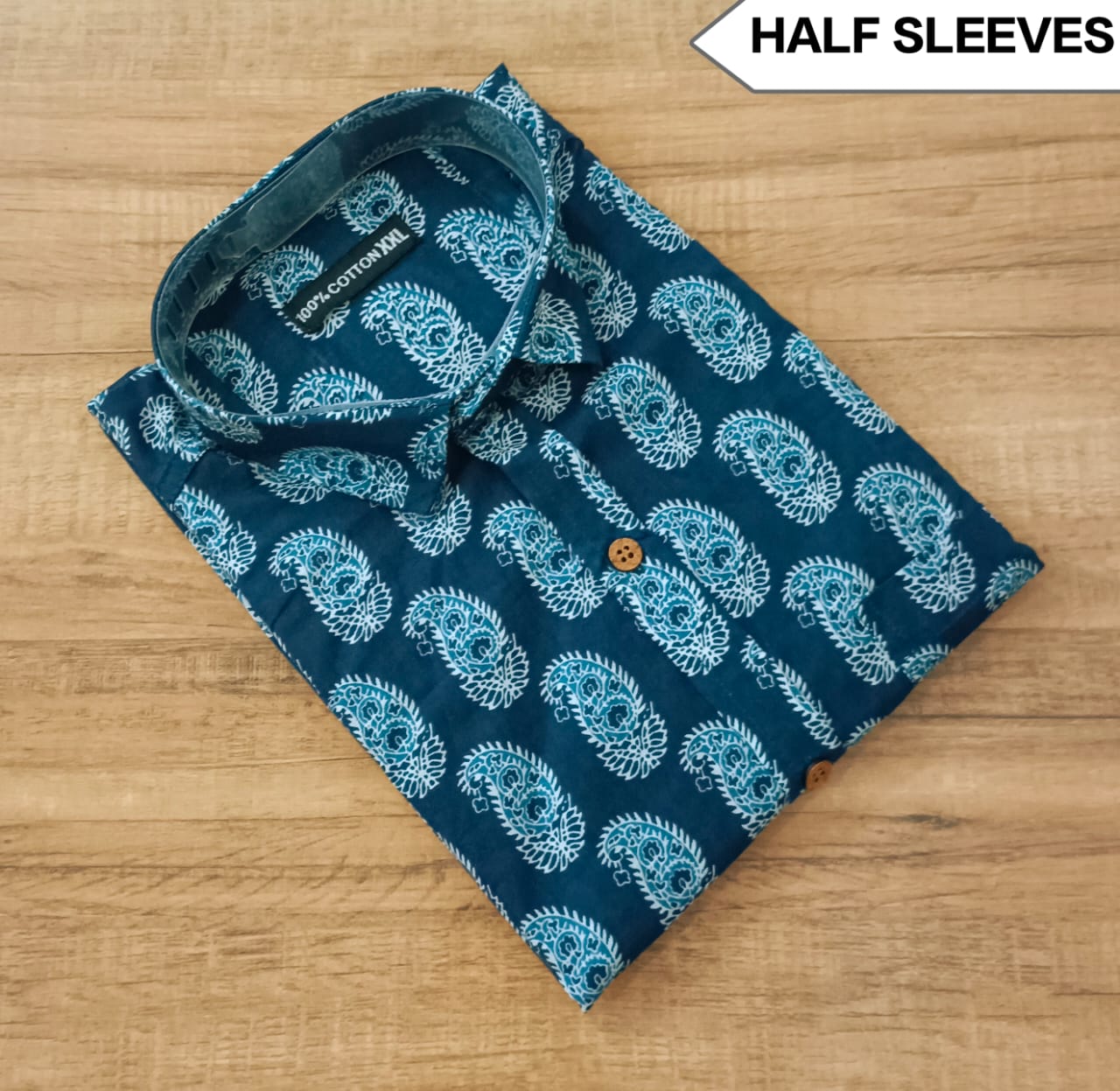 Men's Half Sleeves Cotton Shirt