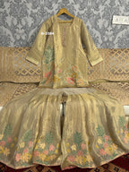 Tissue Benarsi Stitched Garara Set