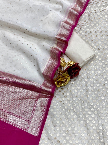 Handloom Silk Chanderi Suit Fabric