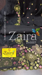 Organza semi-stitched with beautiful embroidery