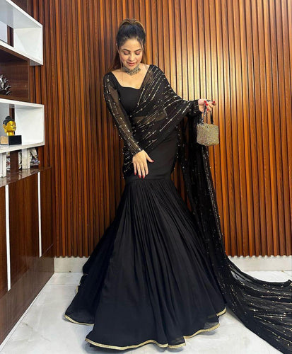 Georgette Lehenga Sarees