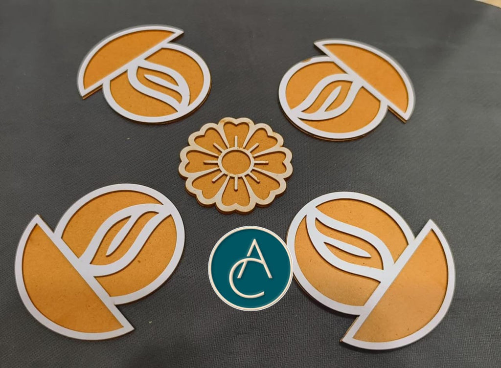 MDF Board Small Rangoli Set