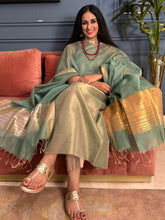 Load image into Gallery viewer, Hand Woven Maheshwari Silk Cotton Color Pop Fabric