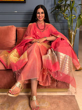 Load image into Gallery viewer, Hand Woven Maheshwari Silk Cotton Color Pop Fabric