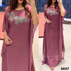 Georgette Indo Western Dress with handwork