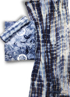 Tie n Dye Rayon Cotton Dress Material