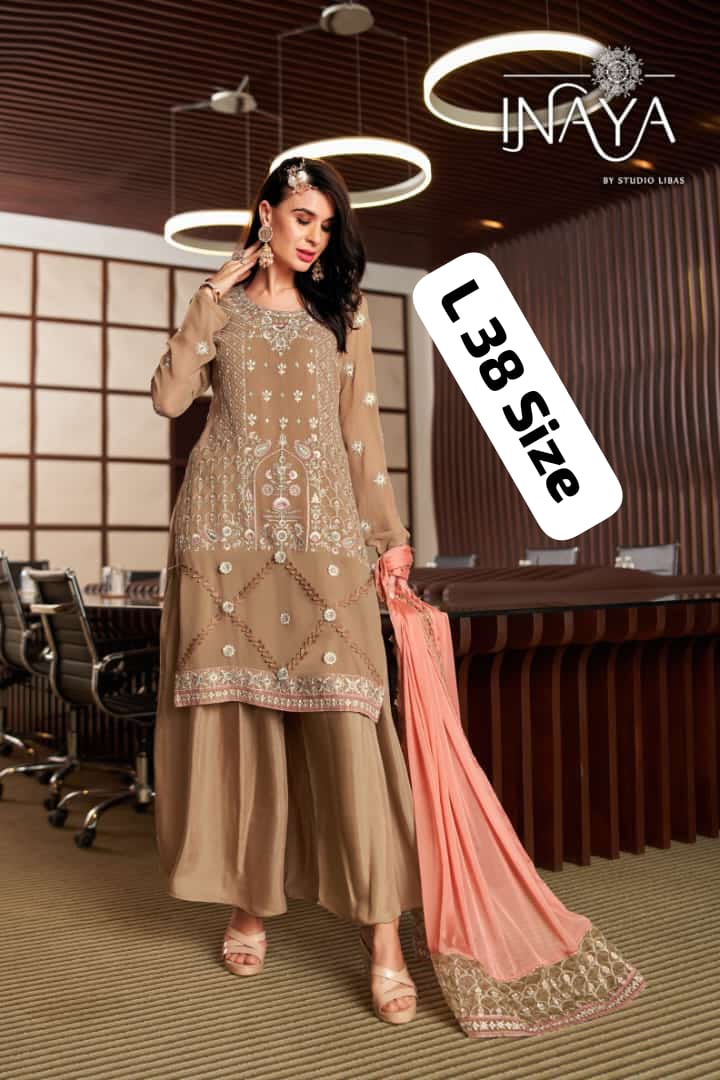 Georgette Kurta Sharara Set Embroidery Collection