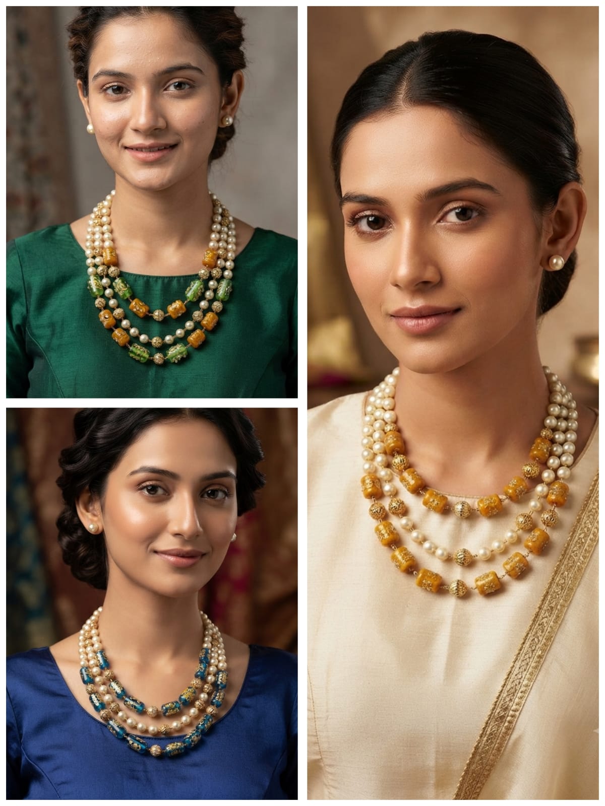 Beautiful Neckline Jewelry Sets No. 24