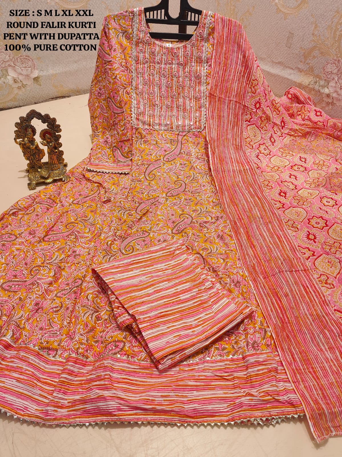 Full Flair Kurti Pant with Dupatta