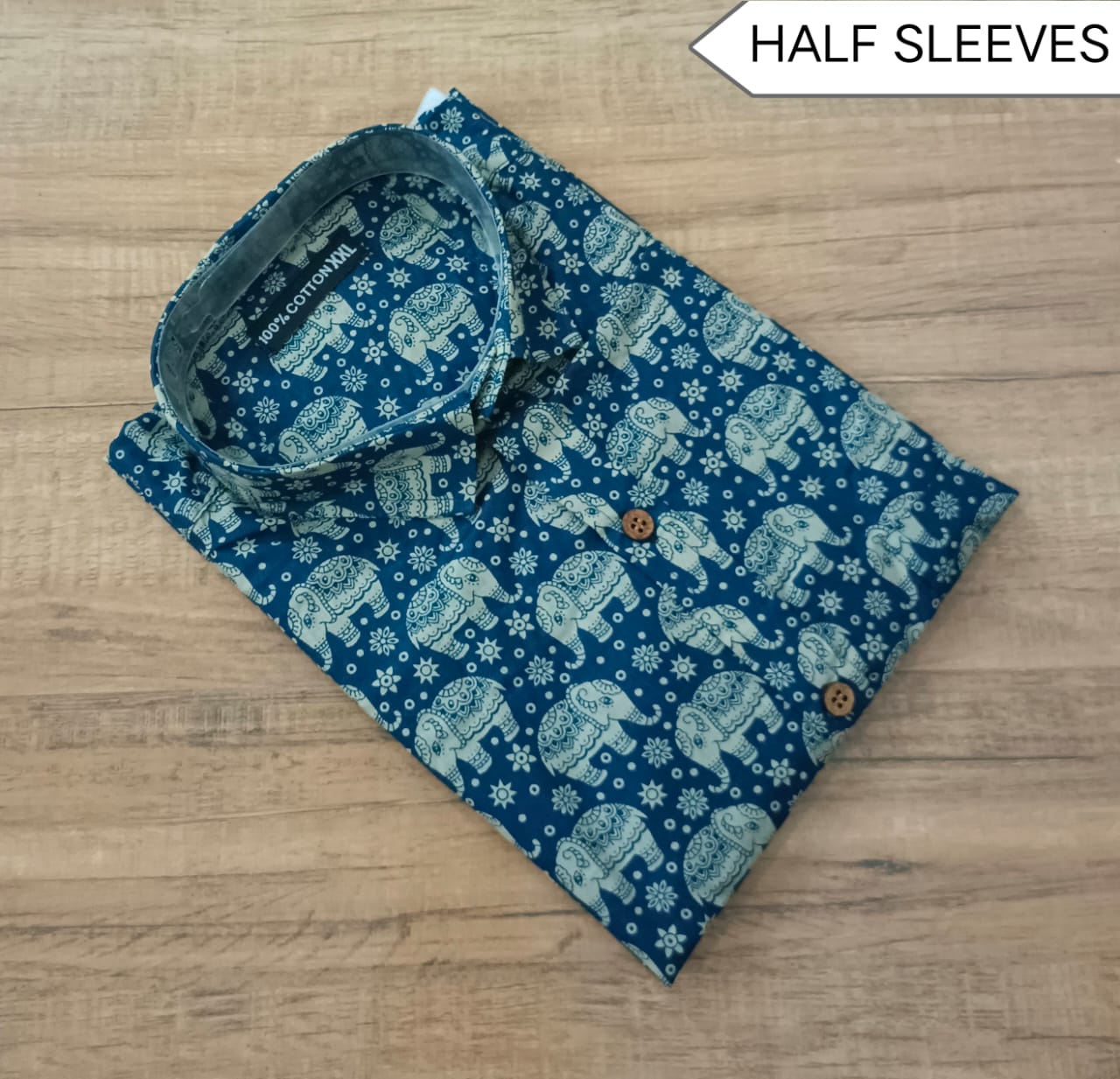 Men's Half Sleeves Cotton Shirt