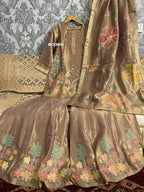 Tissue Benarsi Stitched Garara Set