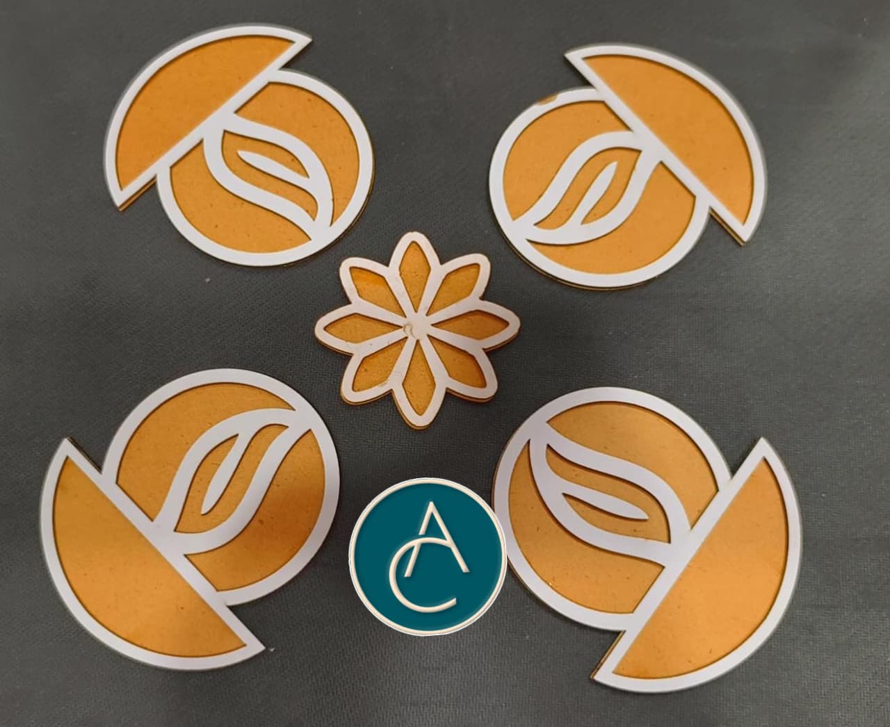 MDF Board Small Rangoli Set