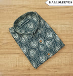 Men's Half Sleeves Cotton Shirt