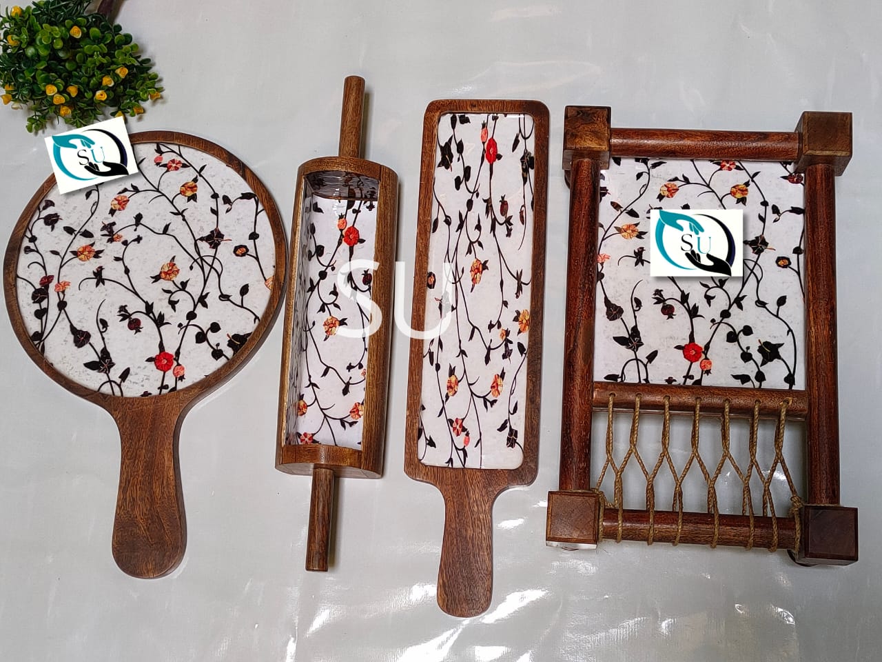 Set of Wooden Platters