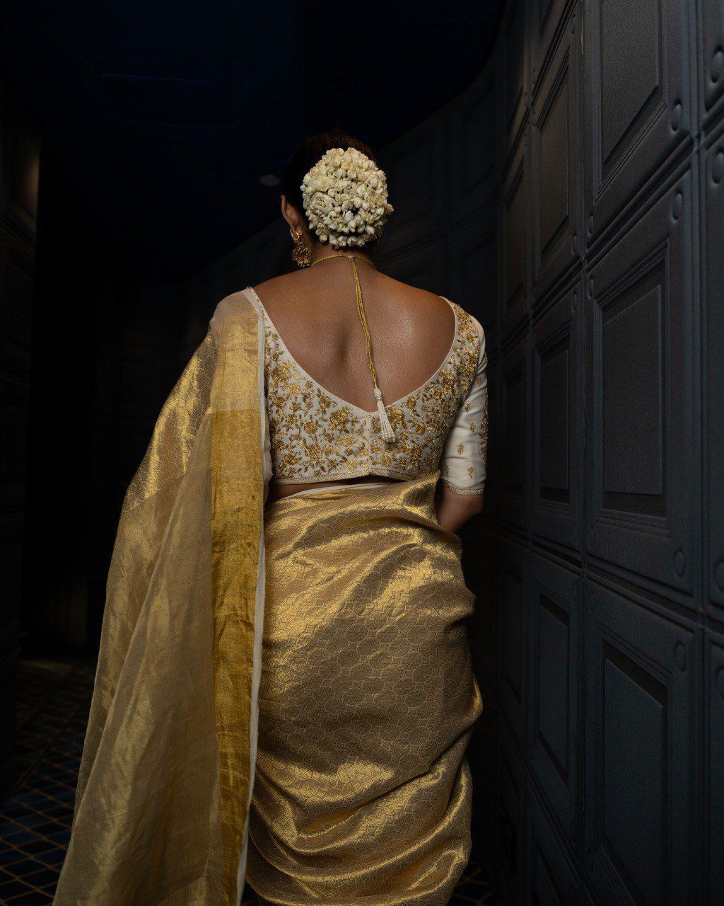 Golden Soft Tissue Saree