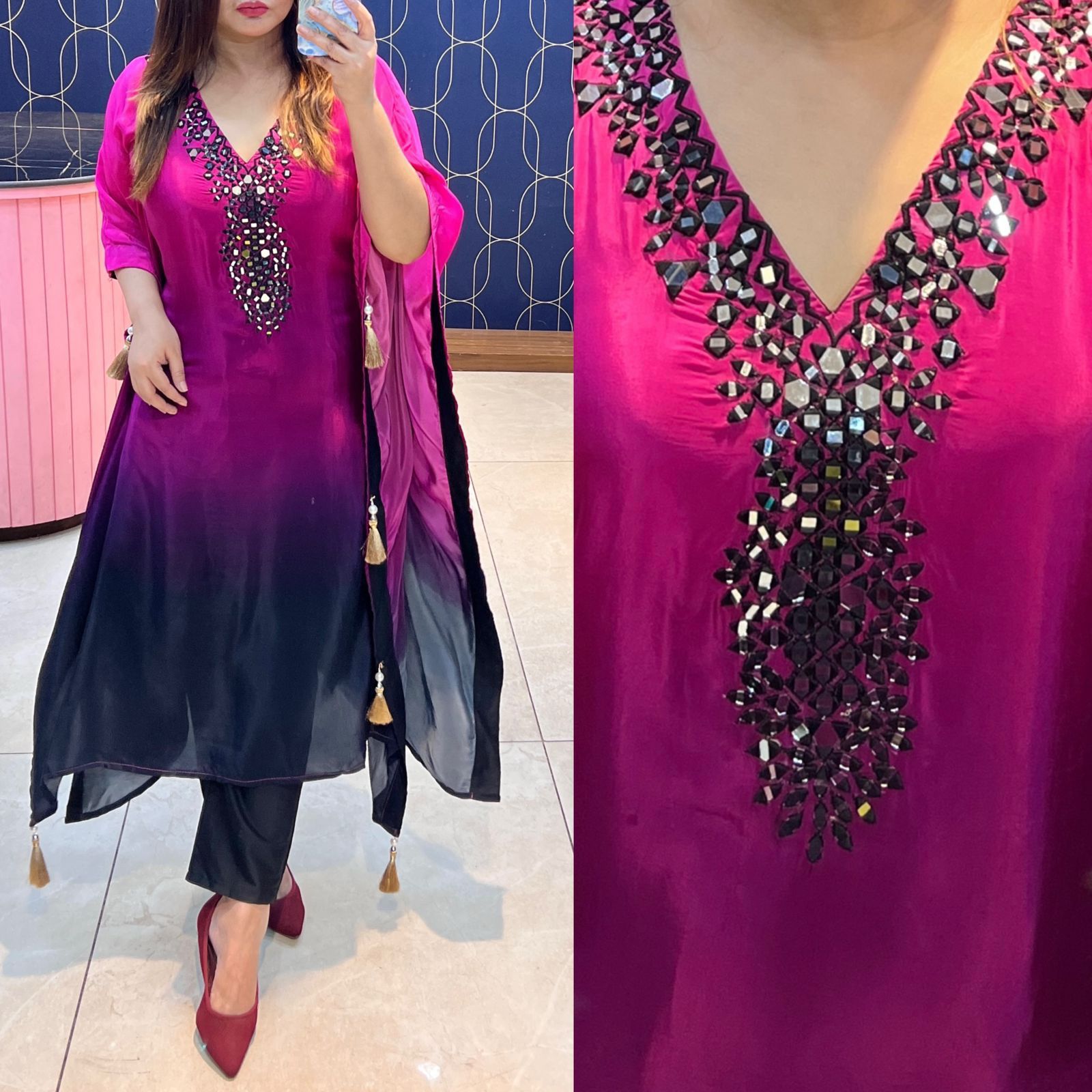 Partywear Kaftan Co-ord Set