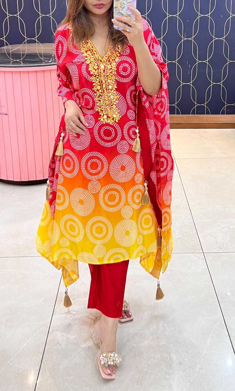 Partywear Kaftan Co-ord Set