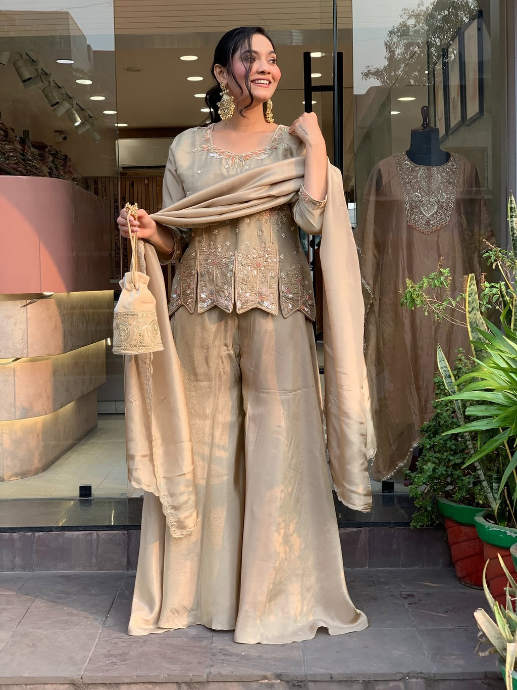 Shimmer Sharara Set