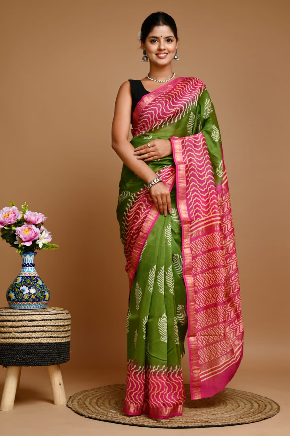 Beautiful Maheshwari Silk Sarees