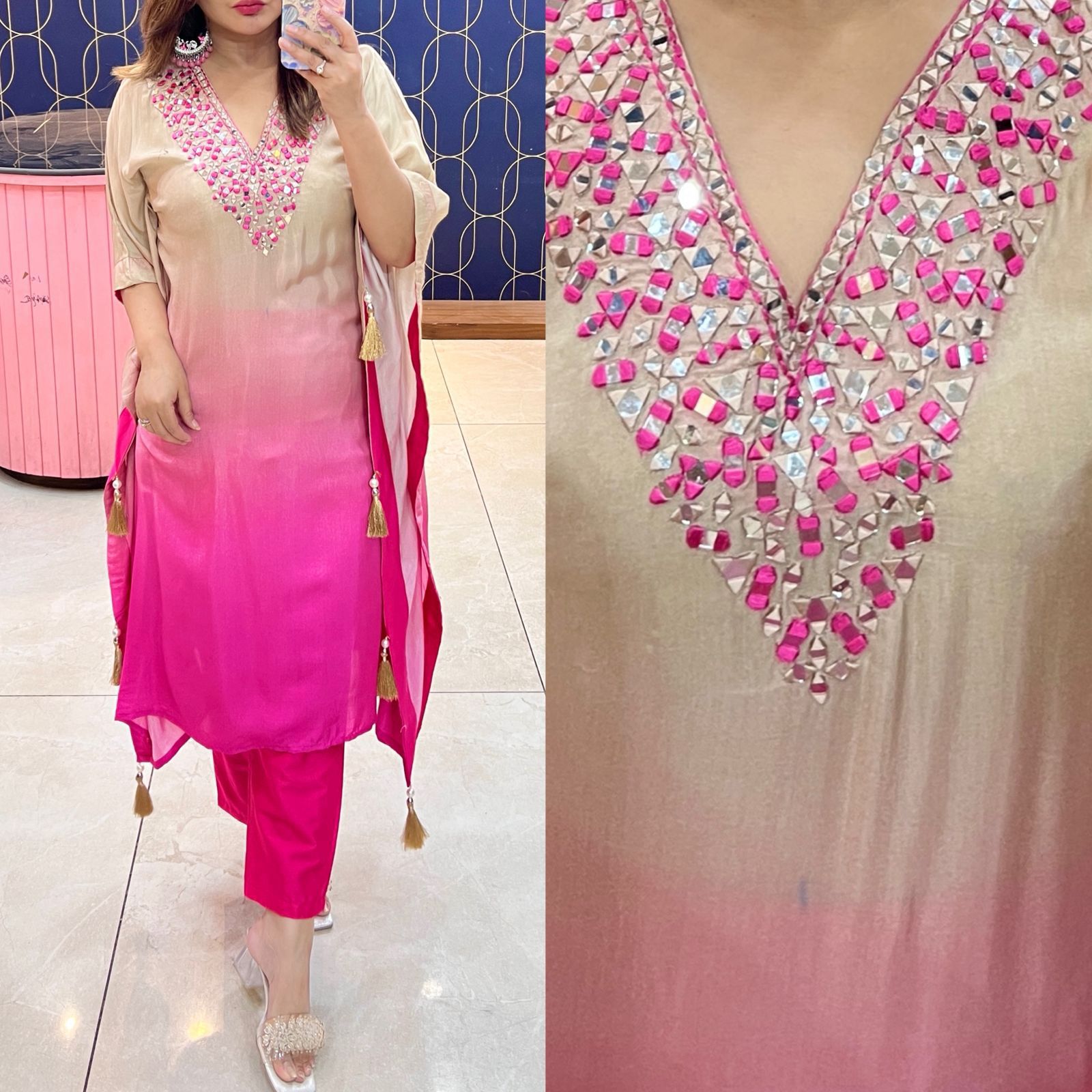Partywear Kaftan Co-ord Set