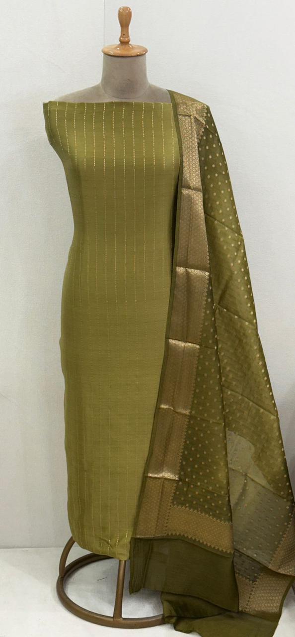 Pure Benarsi Woven Maheshwari Suit
