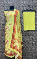 Mercirised Silk Maheshwari Printed Suit