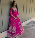 Georgette Lehenga with Sequins Embroidery