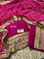 Beautiful Upada Silk Unstitched with sequins and zari embroidery