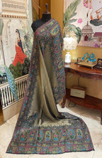 Metallic Kani Reversible Pashmina Shawls