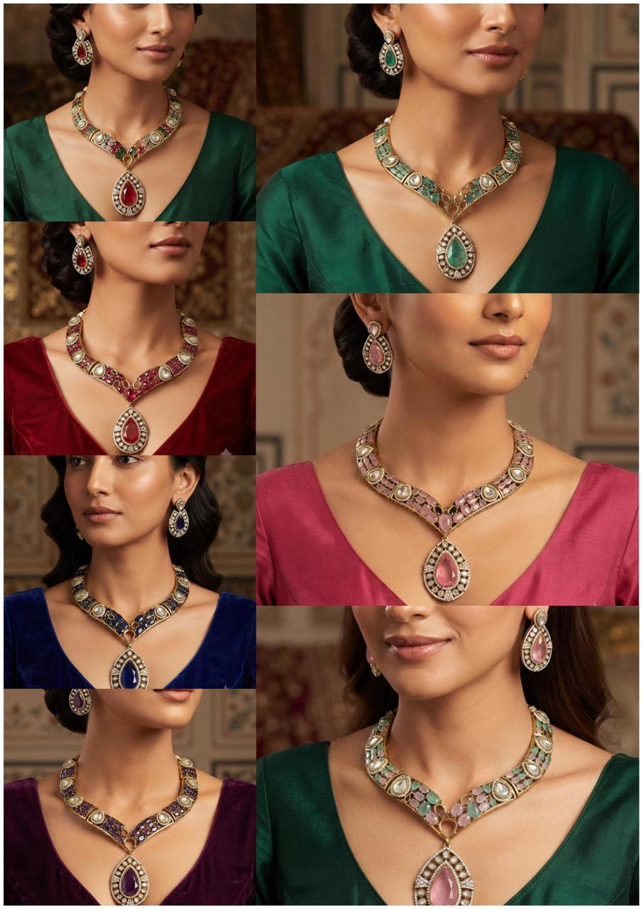 Beautiful Neckline Jewelry Sets No. 1