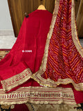 Beautiful Upada Silk Unstitched with sequins and zari embroidery