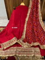 Beautiful Upada Silk Unstitched with sequins and zari embroidery