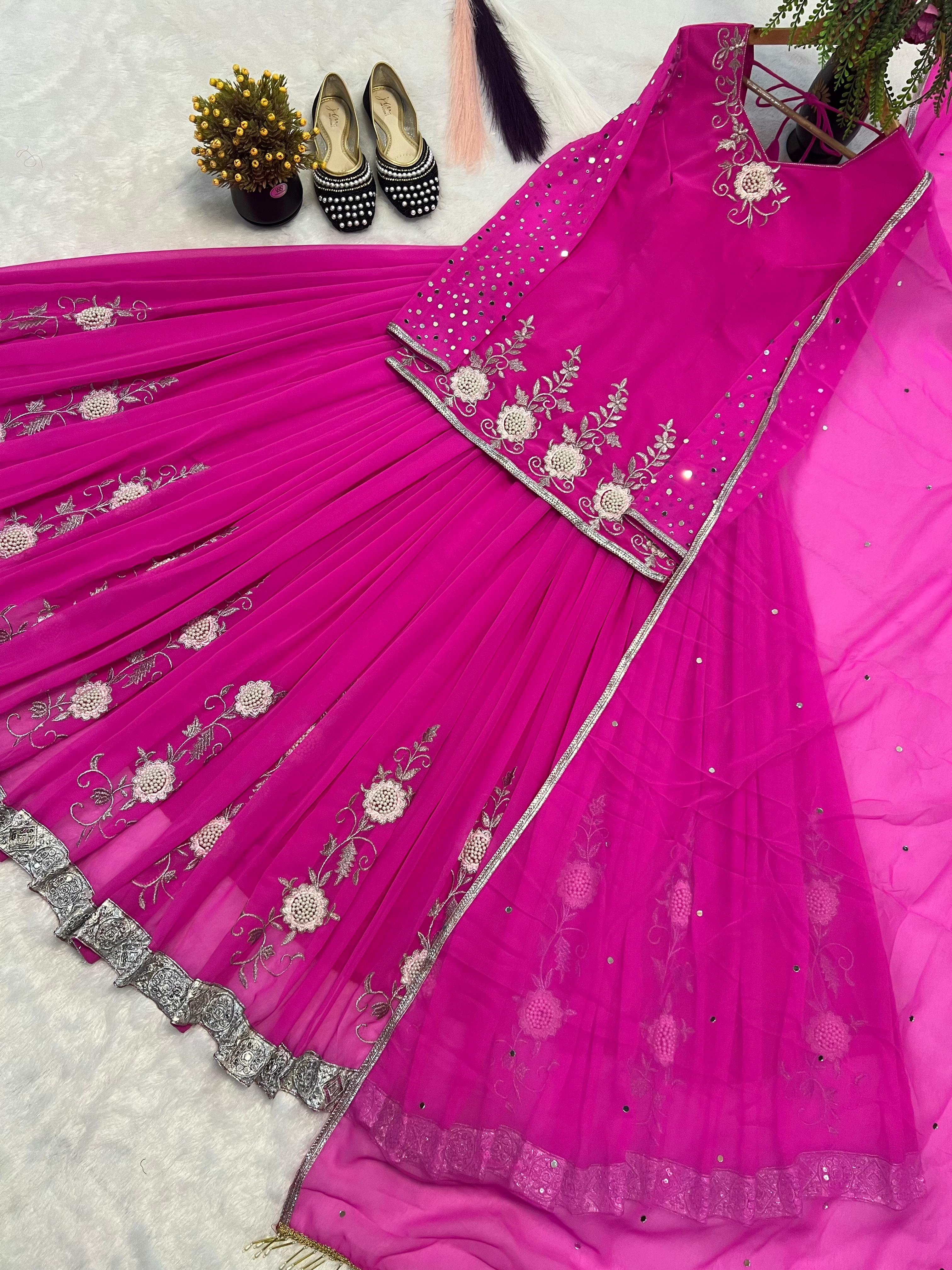 Georgette Stitched Lehenga