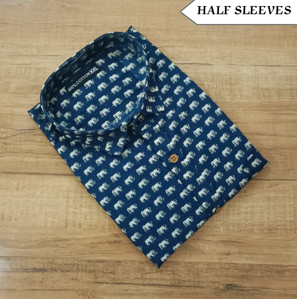 Men's Half Sleeves Cotton Shirt