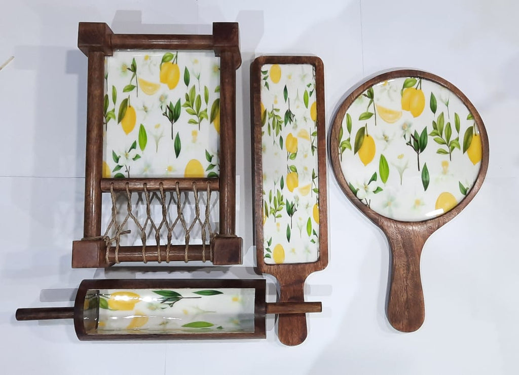 Set of Wooden Platters