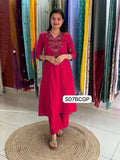 Cotton Co-ord with cross stitch embroidery