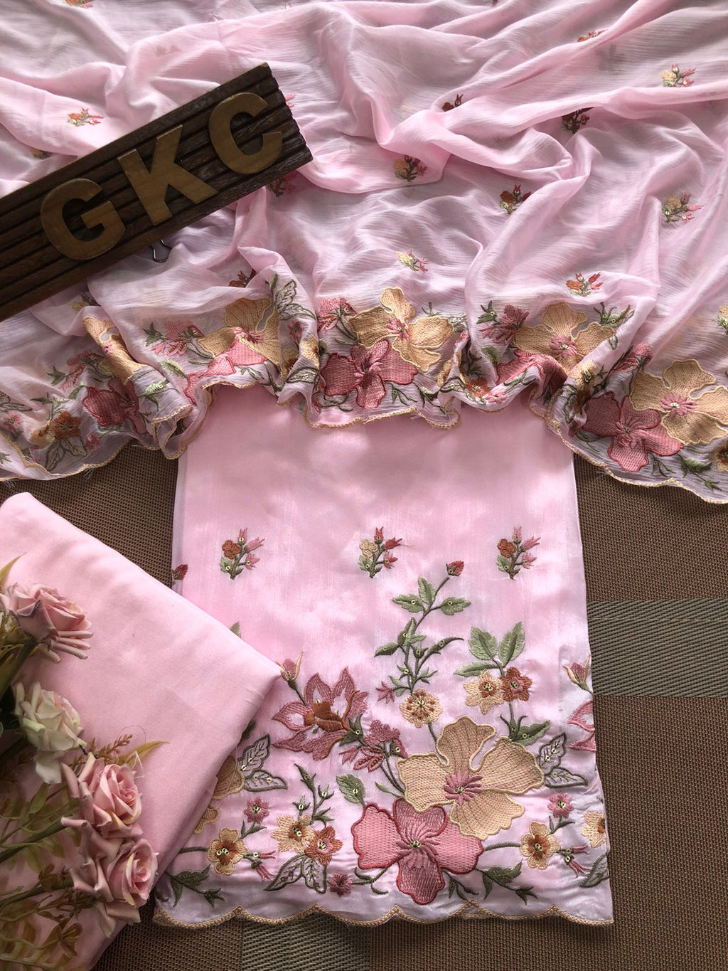Uppada Silk Kurta with cotton silk bottom