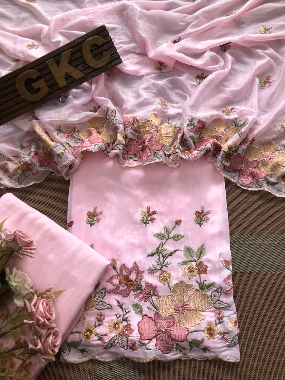 Uppada Silk Kurta with cotton silk bottom
